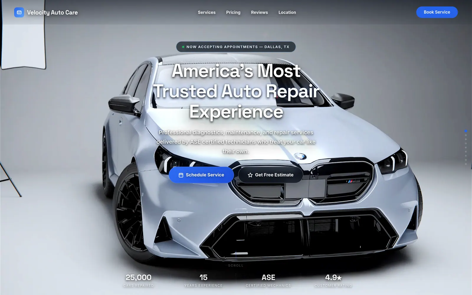 Hussein Albanna — Car1001 automotive service website design