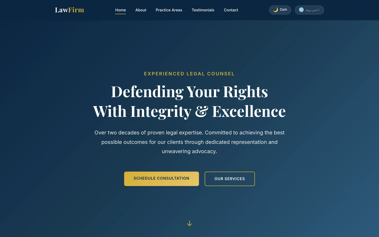 Hussein Albanna — Lawyer101 law firm website design