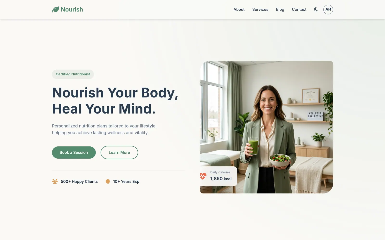 Hussein Albanna — Nutritionist101 nutrition practice website design
